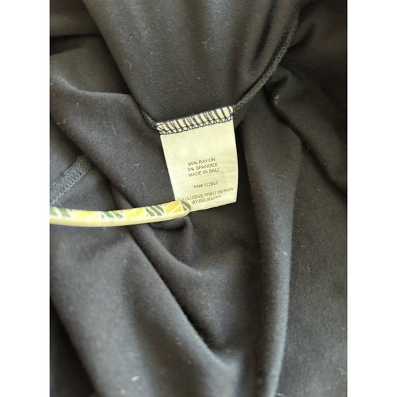 Anthropologie Bel Kazon Front Zip Fit Flare Long Sleeve black dress SMALL pocket - Picture 10 of 10